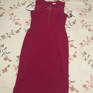 Ruby Red Calvin Klein dress